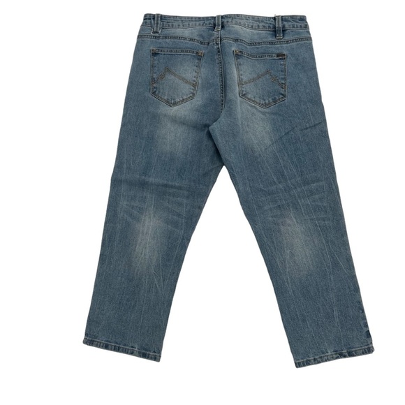 Max Distressed Crop Denim Jeans Size 10 Women’s - Picture 3 of 6